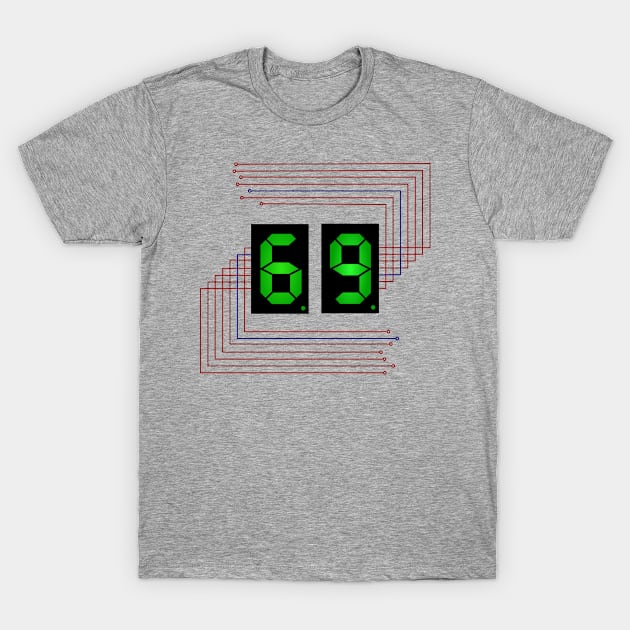 "69" 7Segment T-Shirt by Akh10